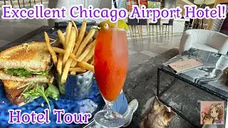 The Rose Hotel By Hilton Chicago | Hotel Tour | Excellent Hotel Near O'Hare Airport!