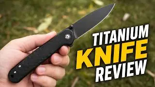 Titanium Coating G10 Handle Pocket Knife Review