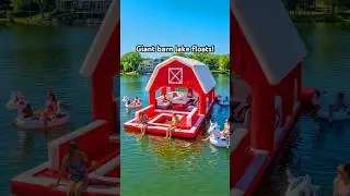 I need a giant barn lake float immediately!