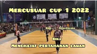 Dini,Rika Dan Seter Yolana [Putri Sentosa] Menghajar Habis2an Pertahanan Dari Tim Putri Alon2
