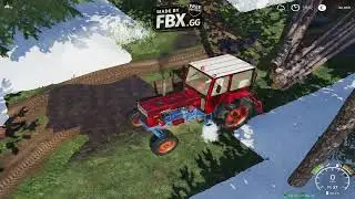 (Farming simulator 19) UTB 650 tormented in the forest with a winch.fs19#