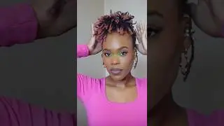 Use the Kiss tintation Temporary Hair Dye with me #redbykiss #kisscosmetics #hairdye #microlocs