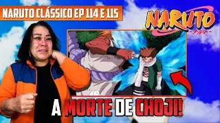 Ela CHOROU MUITO com a MORTE do CHOJI 😭 | SOGRA REAGE: NARUTO CLÁSSICO | Naruto React 114 e 115