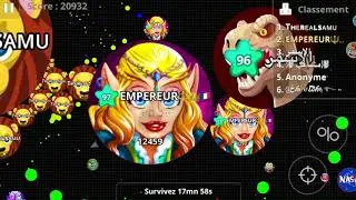 Agar.io - mobile : FASTEST TAKEOVER / IMPOSSIBLE PRO SPLITRUNNING