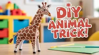 How To Make a Walking Paper Animal | Moving Paper Animal | Kids Activity | Walking Paper Toy