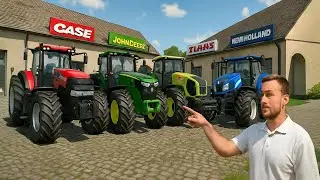 Visite de trois concession en quète d'un nouveau tracteur|Roleplay|Farming simulator 25