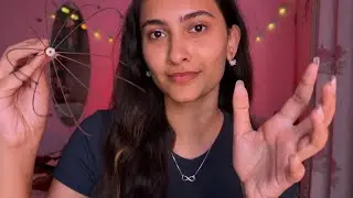 ASMR Head Massage, Hair Brushing, Oiling, Styling & More | Hand Movements & Layered Sounds 