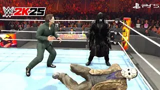 Michael Myers Vs Ghostface Vs Jason Voorhes | Epic Match  - WWE 2K25 - PS5 [4K 60FPS]