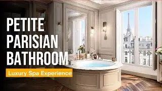 Petite Parisian Bathroom | Create a French Luxury Spa Experience at Small Apartment
