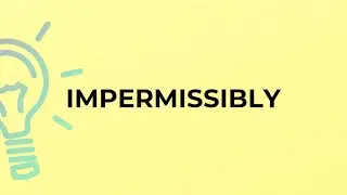 What is the meaning of the word IMPERMISSIBLY?