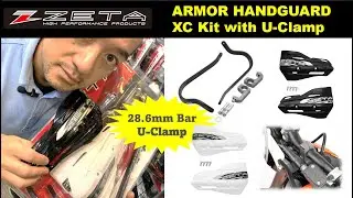 ZETA ARMOR HAND GUARD XC Kit with 28.6mm U-Clamp kit