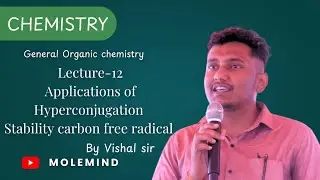 Stability of carbon free radical ll Hyperconjugation ll GOC