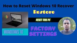 How to Reset Windows 10 Recovery | Restore | Reset This PC | Factory Settings |