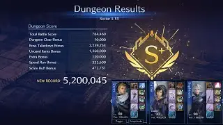 [FF7 Ever Crisis] Dungeon Ranking - Sector 5 5M2 Score - No Barret/Yuffie/Aerith UW - Physical team