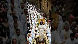 first jesus procession in Jerusalem 2026 . Jesus parade through #jerusalem #parade #christian#jesus