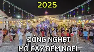 Đông nghẹt Mỏ Cày Nam đêm Noel