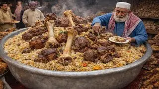 TRADITIONAL AFGHAN GIANT KABULI PULAO RECIPE  | AFGHANI MUTTON PULAO RECIPE