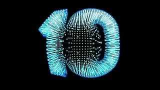 💠 10 Second Timer 3D Countdown&ndash; Futuristic Particle Animation | HD Digital Timer