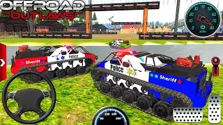 Juegos De Police Tank-Mega Monster Tanks Convoy Multiplayer Driver #1-Offroad Outlaws 60fps Gameplay