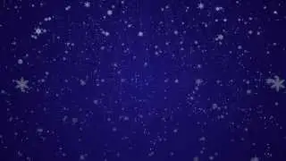 Christmas Snow Flakes And Stars - Motion Graphics -Holiday Background Video