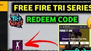 fire tri series grand final redeem code | free fire dab emote redeem code || 200K COMPLETE