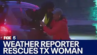 Fox Weather reporter saves woman from flooded car | FOX 5 DC