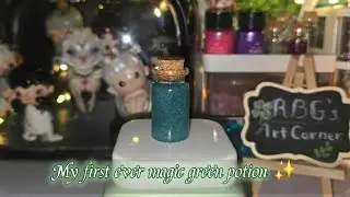 🔮  My First Ever Magic Green Potion | DIY Witch Craft ✨️