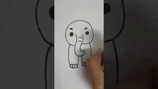 Easy and beautiful elephant drawing #youtubeshorts #easydrawing #drawingideas #youtuber #reels