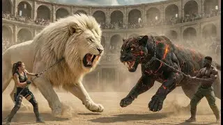 Silver Lion vs. Lava Beast: The Ultimate Epic Animal Fight! 🎬
