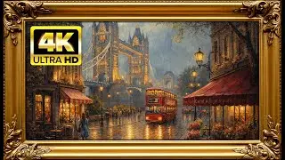 London Evening Glow Tower Bridge Cinematic 4K Frame TV Wallpaper
