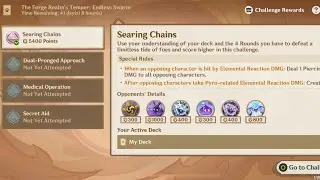 Genshin Genius Invokation TCG The Forge Realm&rsquo;s Temper: Endless Swarm Searing Chains