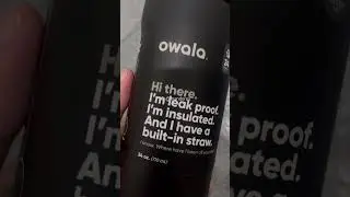 Unboxing My 24oz Owala (Very, Very Dark) Water Bottle 💧 #unboxing #owala #waterbottle #shorts