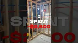 Basement plumbing cost breakdown!! #diy #construction #plumbing #renovation