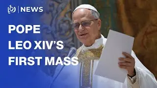 Leo XIV holds first mass as pope in the Sistine Chapel