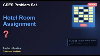 CSES Hotel Room Assignment | Segment Tree Solution Explained | C++ Tutorial 2024