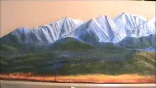 Gary Little's art of the Highland Mts from Butte