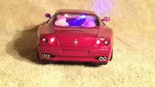 1/18 hotwheels Ferrari 550 unmarked police car with lights! Not autoart