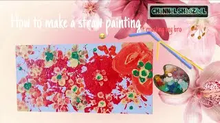 Painting with straws🎨|Channel Shaazeel| #new #bored #aesthetic #cute #how #art #roast #school #how