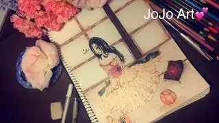 Anime girl in kimono😍 || original DRAWING! || hajar
