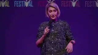 Eva Bindeman at Leicester mercury comedian of the year 2024