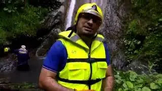Waterfall rappelling by Saad Abdul Wahab
