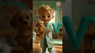 🎶 ABC Kids Song &ndash; Short | Letter V Vine Snake, Vet & Volleyball 🐍👩&zwj;⚕️🏐🌋🎵✨ #KidsABC