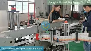 Double-sided Self-adhesive Sticker Labeling Machine for Flat Bottles