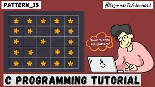 🔴 Pattern Program : 35, in C Language, in Hindi | Advanced Star Pattern | C Programming Tutorial |