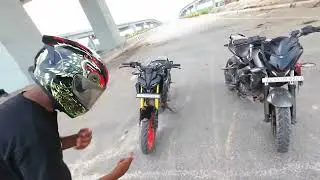 DRAG RACE 😱|| MT 15 V4😂 VS NS 160 😩 