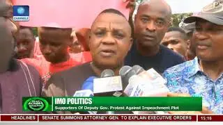 Supporters Of Imo Deputy Governor Protest Against Impeachment Plot