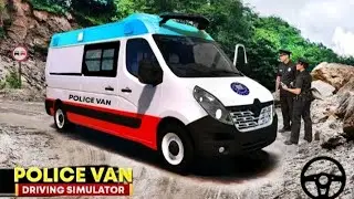 Indian police car driving, police bus simulator game play video