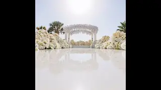 Walkway to Floral Heaven Wedding  By Event Chic Designs @Bvlgari Hotel Dubai