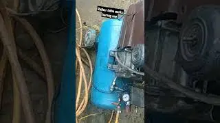 paint air compressor repairing broken connect rod