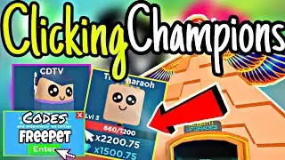 *NEW GAME* CLICKING CHAMPIONS WITH 5+ TWITTER CODES FREE PETS FREE BOOST! 🖱